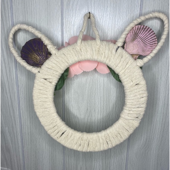 Handmade Easter Knitted Rabbit Wreath / Easter Bunny Wreath, Easter Decoration - Picture 6 of 6